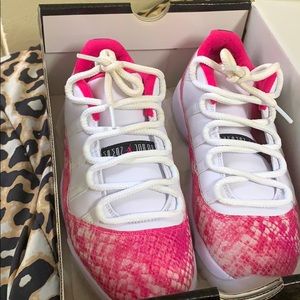Jordan Pink Snakeskin 11
